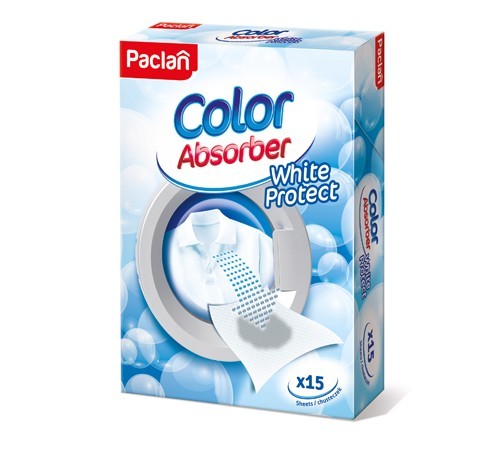 Prací utěrka COLOR Absorber WHITE PROTECT 15 ks