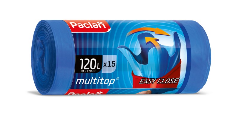 Pytle na odpad 120l. 15ks. PACLAN MULTITOP 25µ.
