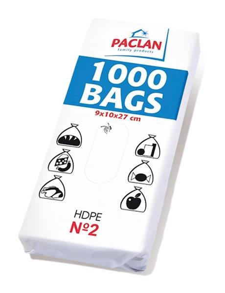 Sáčky mikrotenové svačinové PACLAN č.2, 9 x 