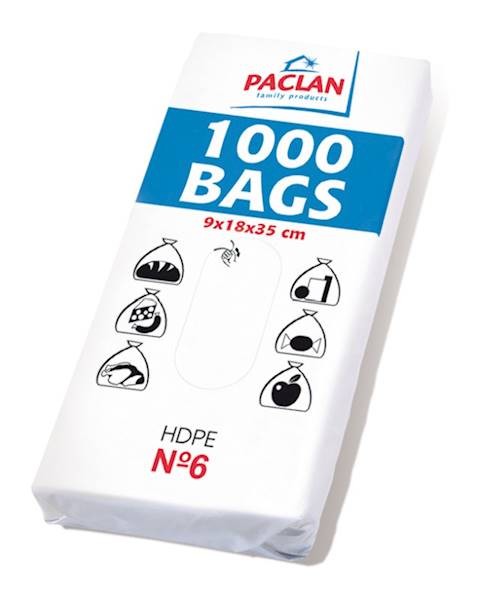 Sáčky mikrotenové svačinové PACLAN č.6, 9 x 